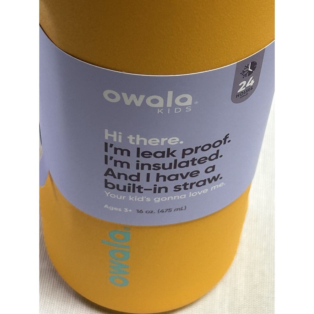 Owala Kids FreeSip Insulated Stainless Steel Water Bottle - 16 oz Tropical - Picture 9 of 9